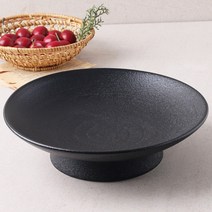 경성 굽접시 4호 디저트 트레이 플레이트 전통 한식 반찬 과일 다과 도자기 접시 그릇