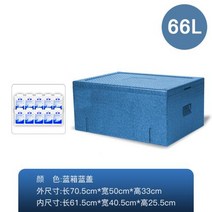 야외 보냉 쿨러 캠핑 아이스박스 대형 폼 스톨 점심 패스트 푸드 냉장, 14.66L 블루