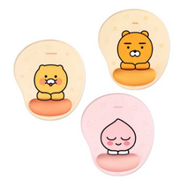 카카오프렌즈 손목 쿠션 마우스 패드 / 손목받침 손목보호 겔타입 마우스패드, 라이언(옐로우), 1개