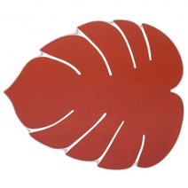 북유럽 린드 DNA 몬스테라 리프 누포 플레이스매트 L Sienna