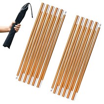JEELAD Tent Pole Aluminium Rod Replacement Supporting Awning Poles Kit for Outdoor Camping Hiking (1, A - Gold_10.92 ft