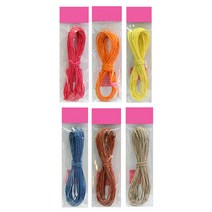 6색 지끈 공예 포장 실 포장용 리본 줄 구디백 포장 끈 종이 노끈 칼라 타이 선물 재료 11m, 파랑