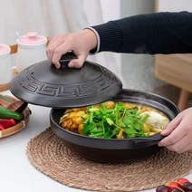 내열 세라믹 전골 냄비 대용량 뚝배기, 1호1000ML, 1개