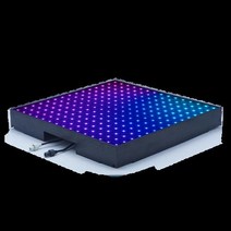 MOKA SFX Infinit 3D 미러 댄스 플로어 50x50cm 강화 유리 RGB LED 댄스 플로어 패널 클럽 펍 SD 컨트롤 용 방수, 없음, 225 pixels