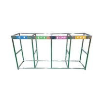 스텐 분리수거대(200리터) 4구/ 재활용수거대, 100매(200리터용), 1개