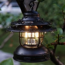 빈티지 레트로 로맨틱 LED 필라멘트 감성 캠핑 충전식 미니 랜턴 차박 야영 조명, 브론즈, 1개