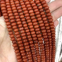 원석비즈 6 8mm 천연석 스페이서 라운드 청록색 마노 옥 옥 아마조나이트 플랫 비즈 보석 만들기 팔찌 액세서리