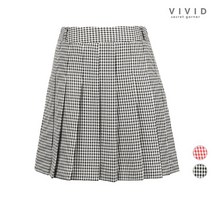 [비비드 시크릿가너] [VIVID SG]VIVID 체크무늬 주름 골프 테니스 치마바지