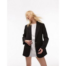 탑샵 쁘띠 테일러드 슬림핏 블랙 블레이저