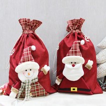 피케이몰 X-mas 대형 크리스마스 선물 포장 주머니 2종 성탄절 산타주머니, 1개, 눈사람