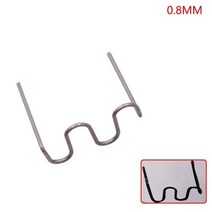 100pcs 0.6/0.8mm 웨이브 수리 스테이플 자동차 도구 범퍼 플라스틱 용접기 용 용접 네일 사전 컷 실버, 03 0 8mm Wave staples