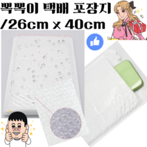 세종상사 고급 안전 택배 봉투 가로26cm 세로40cm 상단 4cm에어캡 뽁뽁이 내장 포장지, 30매