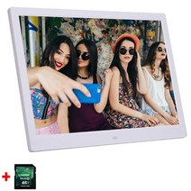 전시용모니터 승강기 디지털액자 스마트 전자앨범 10.1 인치 hd 사진 프레임 hd, au 플러그, 흰색 16GB
