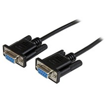 StarTech.com startech.com 1m RS232C 직렬 크로스/널 모뎀 케이블 Calm (DB-9/D-SUB9 PIN) -STES Black SCNM9FF1MBK, 6 ft / 2m_Cable