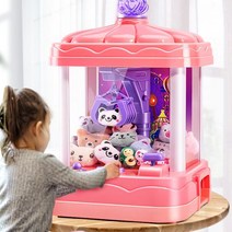 인형 뽑기 기계 미니 소형 장난감 선물 사탕 캡슐, 핑크-인형13 공3 오뚜기5개, ONE SIZE, 핑크-인형13 공3 오뚜기5개