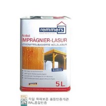 [건축자재팀버주식회사]래머스 아이돌 스테인(외부용/무광) - 5L/목재전용방수 방부스테인/목재보존제, 259(호두나무)