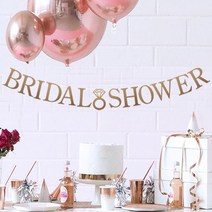 브라이드데코 로즈골드 브라이덜샤워 페이퍼 가랜드 파티가랜드