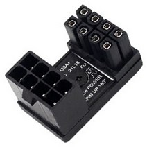 1Pc 그래픽 카드 전원 공급 장치 180 도 스티어링 커넥터 암-수 어댑터, 03 as shown