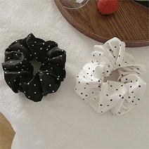 앨리스도매 데일리 머리끈 헤어악세서리 헤어슈슈 도트 스크런치 (8986237)