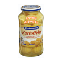 포테이토 쿡드 홀 - 감칠맛 나는 독일통감자 - 껍질벗겨 삶은 알감자 간편즉석 감자 요리 완성-캠핑푸드로 최고! [공식수입사직영] [원산지 독일], 660g (고형량 420g), 1개