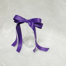 왕리본 머리핀 롱꼬리 공단 골프 헤어핀