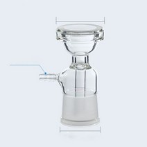 실험용 1000mL 진공 여과 장치 무 튜브 유리 모래 코어 액체 솔벤트 필터 실험실 장비, [02] filter head