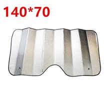 자동차 햇빛가리개 70140cm 차 정면 후방 바람막이 Foldable 사려 깊은 차양 외부 부속품 알루미늄 호일 태, 한개옵션0