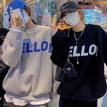 주디앤 여성 헬로우 기모 맨투맨 2P