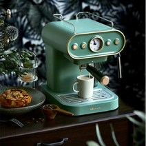 220V 레트로 이탈리아 펌프 압력 커피 머신 15 바 고압 폼 1.2L 대용량 물 탱크 메이커, 04 U