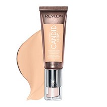 Revlon 포토레디 캔디드 글로우 모이스처 안티 폴루션 파운데이션 비타민 E 프릭클리 페어 오일 블루 라이트 차단 성분 함유 파라벤 프탈레이트 향료 포슬린 22mL 0.75온스
