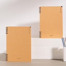 델리 누사인 A5 크라프트 스프링 노트 친환경, 크라프트스프링노트A5(NS291)