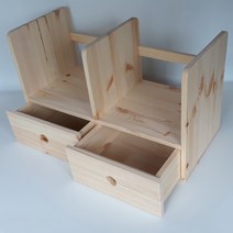 원목 책꽂이 2칸 서랍형 책장 책선반 책상정리 문구 사무용품 에이스독서대