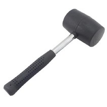 블랙 고무 해머 산악 자전거 유지 보수 미끄럼 방지 핸들 설치 제거 수리 도구 DIY 수공구