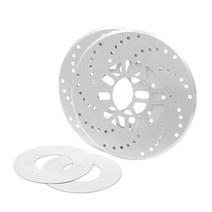 범용 알루미늄 자동차 레이싱 디스크 패드 장식 브레이크 모터 커버 드럼 2 개, 02 은