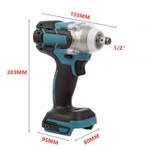 임팩 드릴 렌치 코너 임펙 Drillpro-무선 브러시리스 임팩트 렌치 18V 520N.m 무단 변속 스위치 마끼다, 01 Electric Wrench