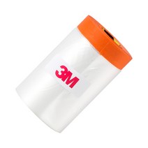 3M 커버링테이프 페인트 도색공사 건축용 비닐 보양테이프(주황) 650mm 낱개, 4개