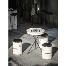 로스타테이블 드럼통 테이블 원형고기테이블 불판, 콤비네이션 로우스툴 2개  테이블 1개