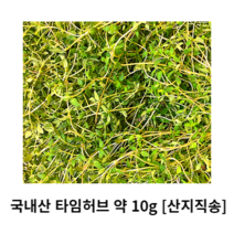 국내산 타임 허브 약 10g 30g 100g 500g 1kg 산지직송 타임 허브 생잎 타임허브잎 타임 타임향신료 허브타임생잎 thyme 향신료 데코용 식용 샐러드 허브 herb