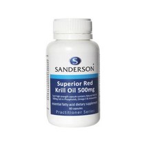 (NZ 발송) 샌더슨 슈페리어 레드 크릴 오일 500mg 60캡슐
