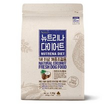뉴트리나 2.1kg 어덜트 성견용 치킨 연어 다이어트 체중조절 퍼피 어린강아지 강아지사료, 1개, 다이어트(체중조절용)