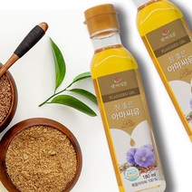 참좋은 아마씨유 180ml HACCP 인증제품 저온압착 아마씨오일, 4+1병