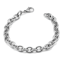 O형 미니멀 심플 기본 라운드 원형 체인 락시크 모던 팔찌 0016A