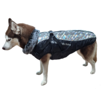 강아지패딩 강아지 애견 대형견 패딩조끼 패딩하네스, 화이트