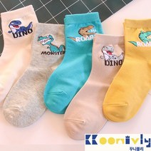 꾸니블리 디노 몬스터양말세트 봄가을 양말!! 5켤레세트 9900 특가@@@@
