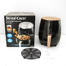 led스팀에어프라이어 대용량 20리터 1400W 전기 에어 프라이어 4.5L 스마트 자동 가정용 360 ° 베이킹 LED, 01 4.5L Black_02 EU