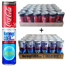 코카콜라제로 190mlx(30캔) + 나랑드사이다제로 245mlx30캔, 180ml