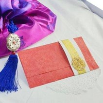 파티초대용 고급봉투 금달적색