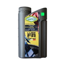 가솔린 디젤 고성능 엔진용 100% 합성 엔진오일 5W40 프랑스 야코 오리지날 LUBE FR 1리터, 1개