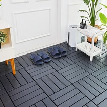 DIY 조립식 데크타일 마루 바닥재 18p, 상세설명 참조, 다크그레이