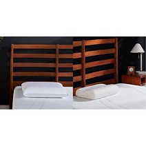템퍼-Pedic 템퍼-Cloud Breeze 듀얼 Cooling 베개 King & 템퍼-Ergo Neck 베개 Firm 지원 라지 프로파일 화이트